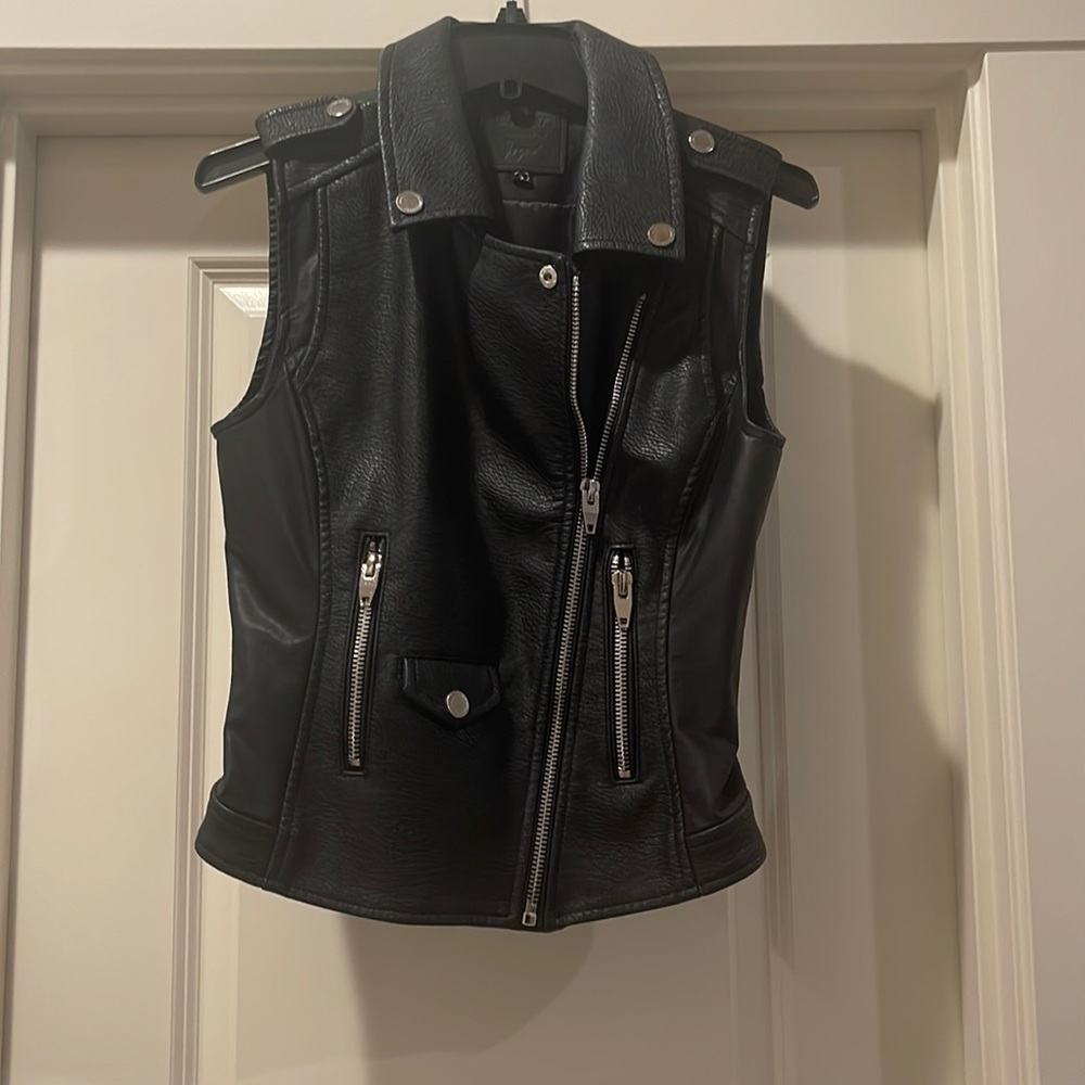 Blank NYC faux Leather vest